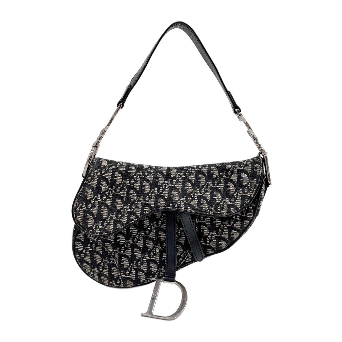 Saddle Black Trotter Canvas Shoulder Bag