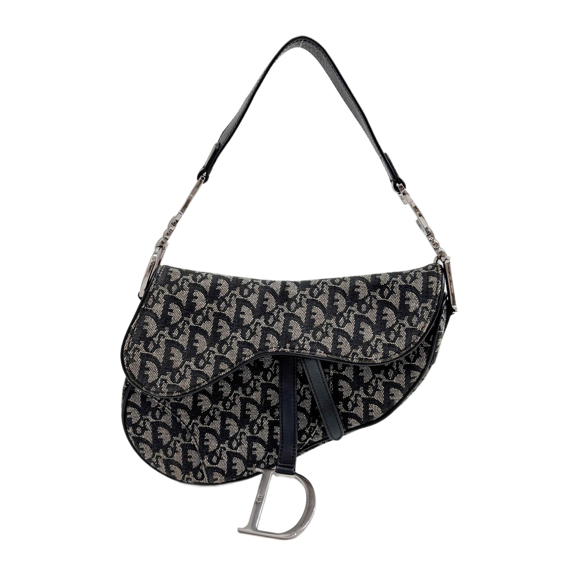 Saddle Black Trotter Canvas Shoulder Bag