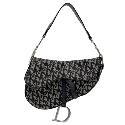 Saddle Black Trotter Canvas Shoulder Bag