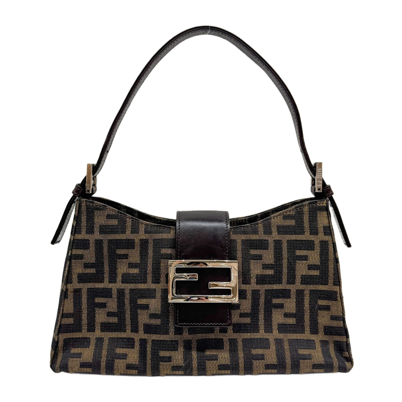 Brown Zucca Canvas Shoulder Bag