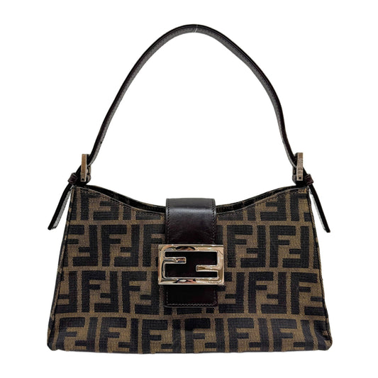 Brown Zucca Canvas Shoulder Bag