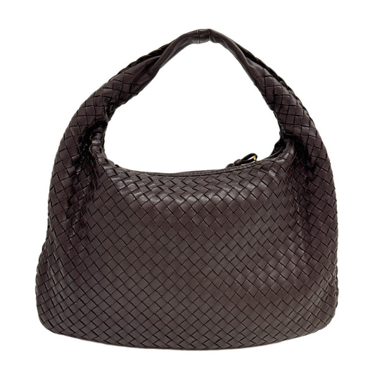 Veneta Intrecciato Brown Leather Shoulder Bag