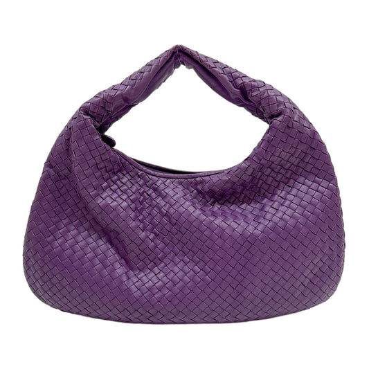 Veneta Intrecciato Purple Leather Shoulder Bag