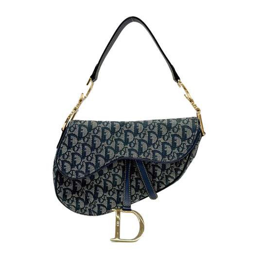 Saddle Blue Trotter Canvas Shoulder Bag