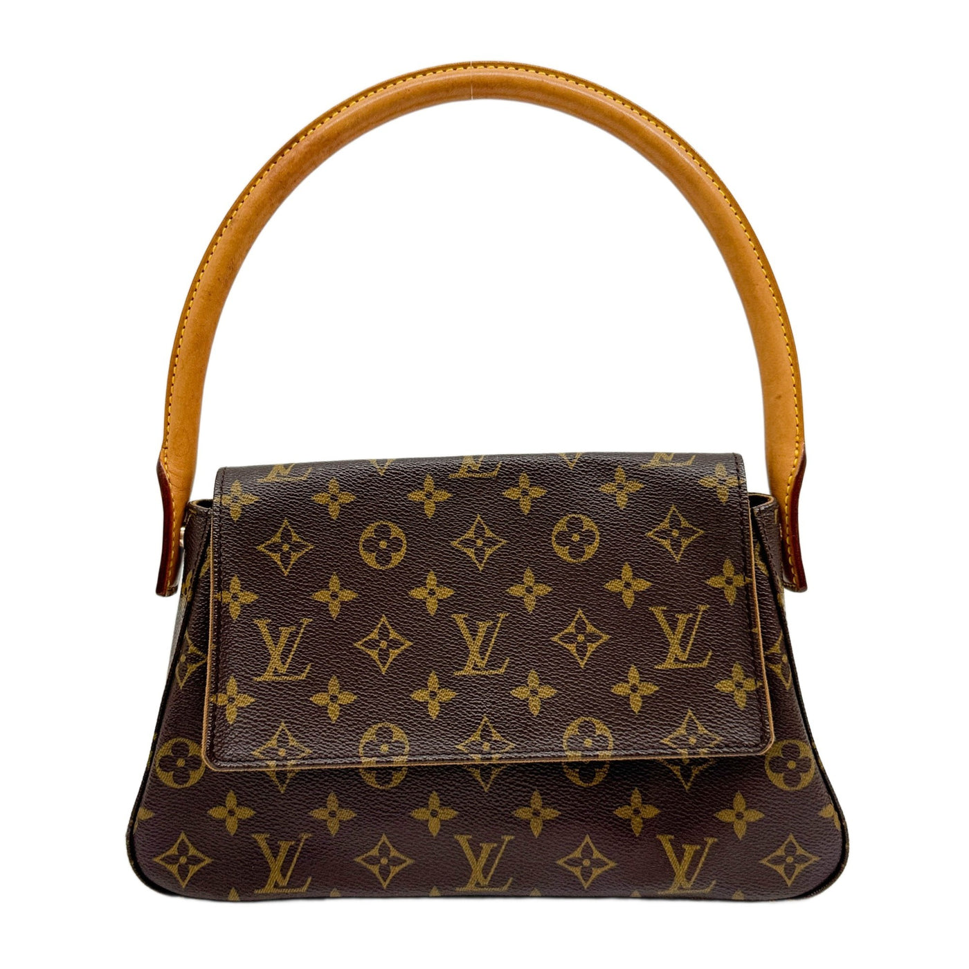 Mini Looping Monogram Brown Canvas Shoulder Bag