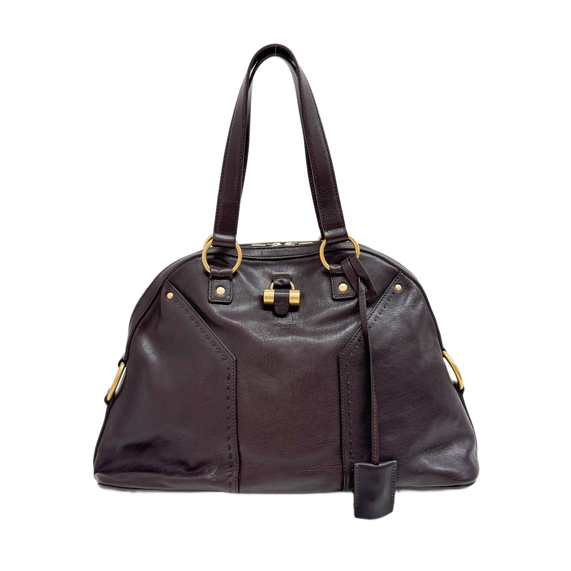 Muse Espresso Brown Leather Shoulder Bag