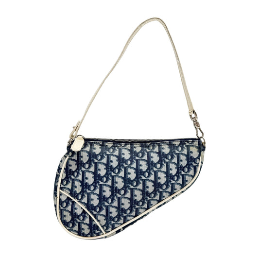 Saddle Pouch Blue Trotter Canvas Shoulder Bag