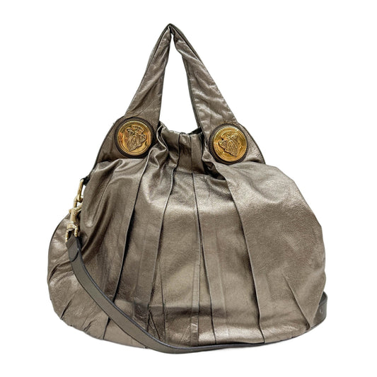 Hysteria Metallic Gold Leather Two Way Bag