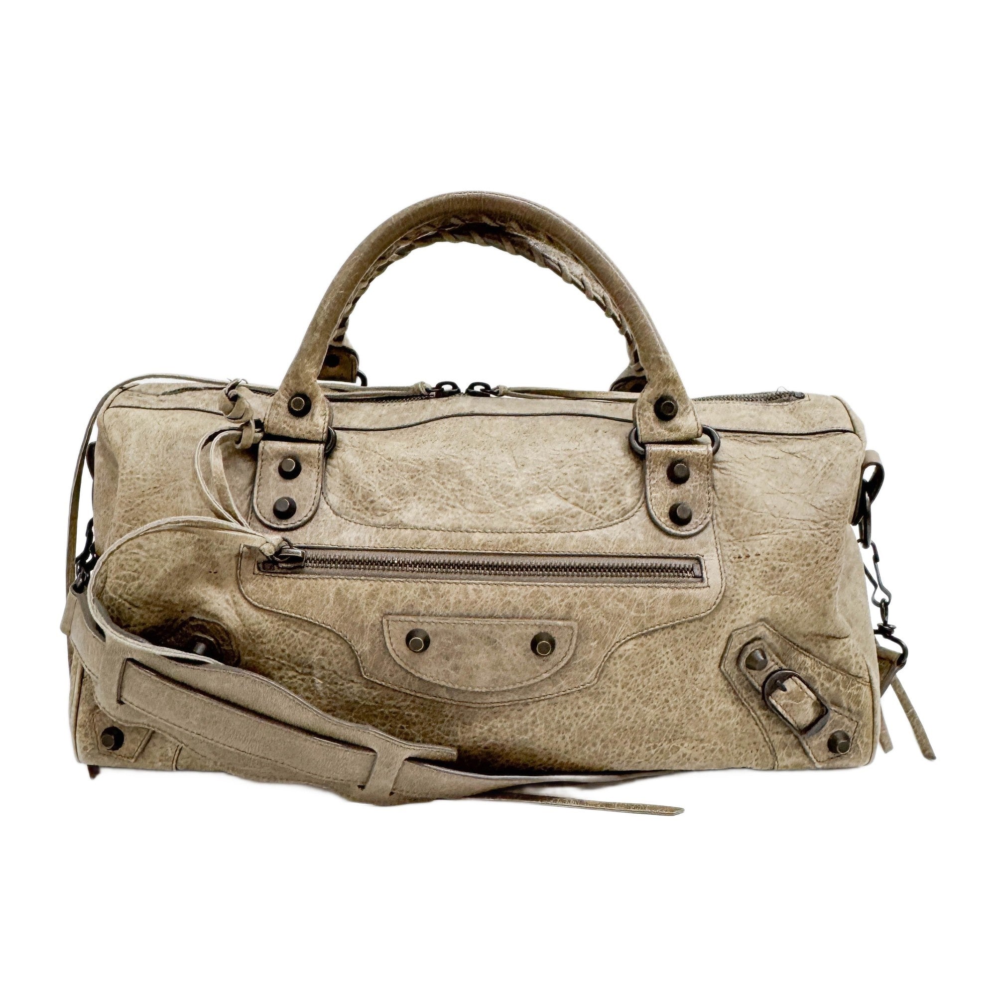 Twiggy Papyrus  Leather Two-Way Bag