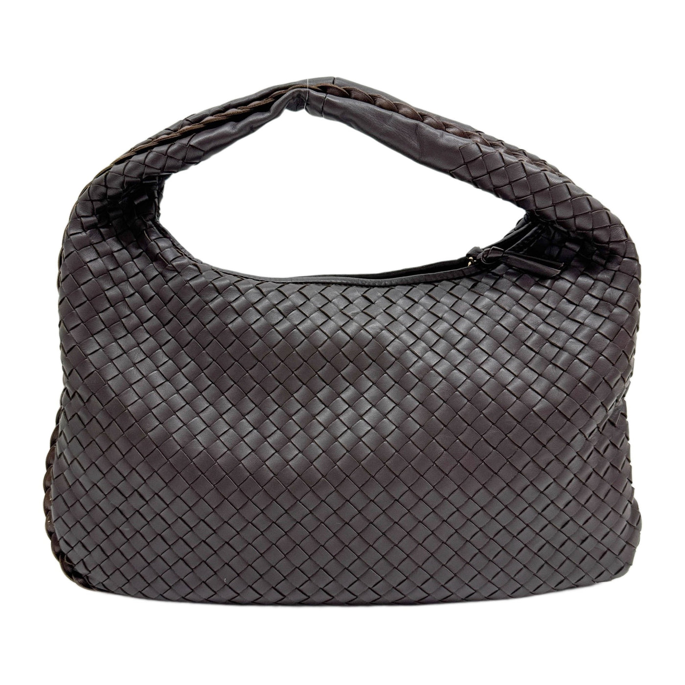 Veneta Intrecciato Brown Leather Shoulder Bag