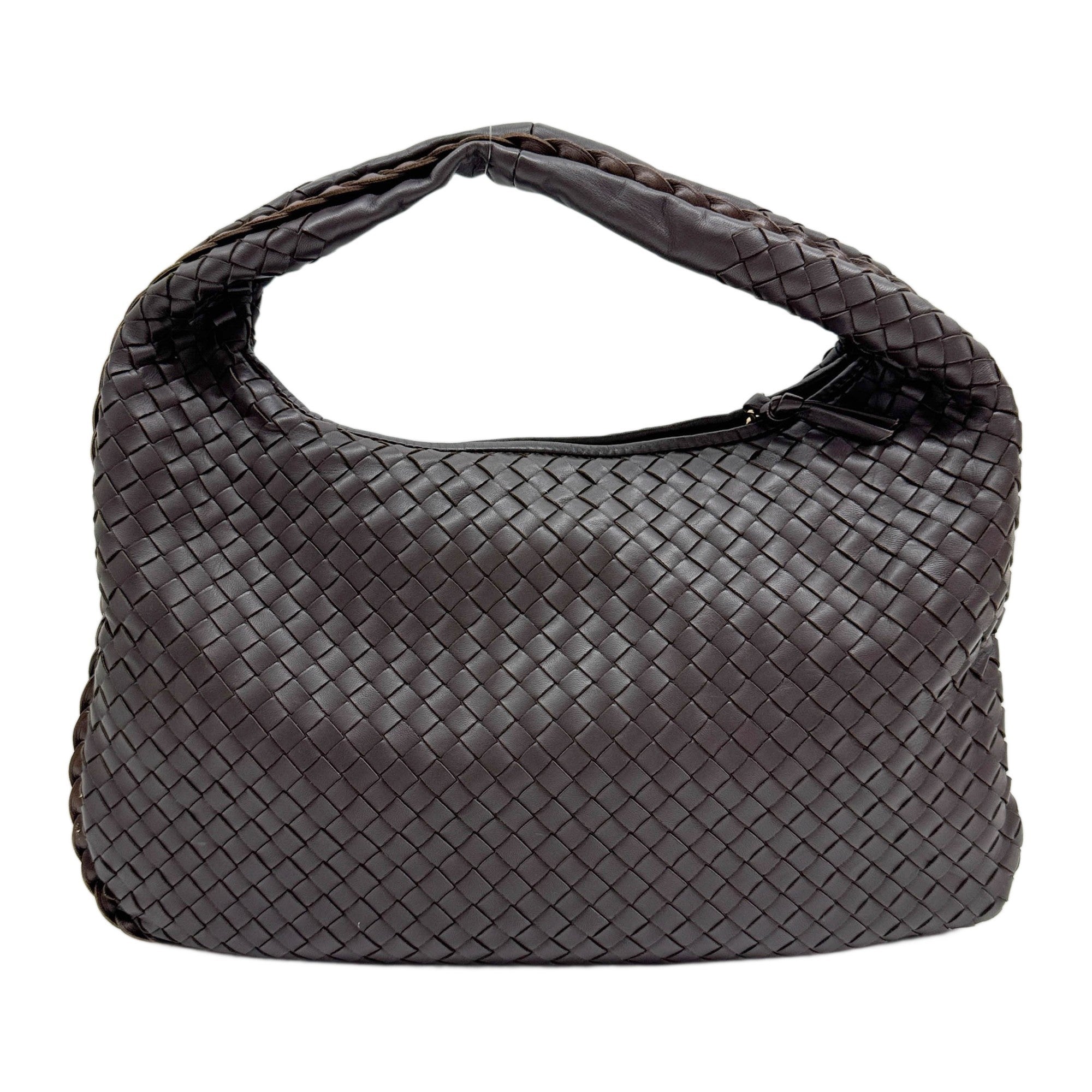 Veneta Intrecciato Brown Leather Shoulder Bag