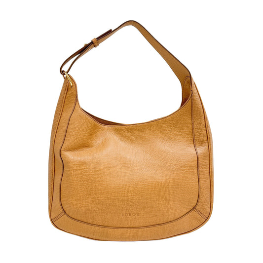 Apricot Leather Shoulder Bag