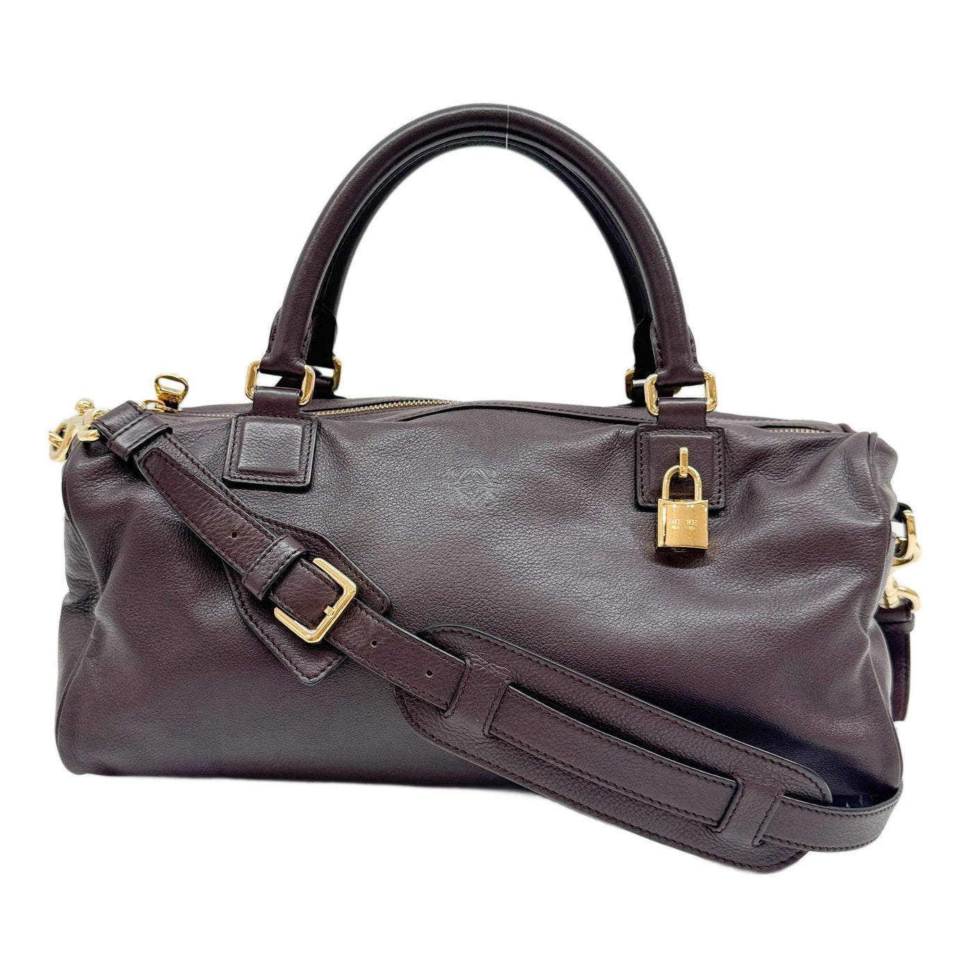 Amazona Brown Leather Two Way Bag
