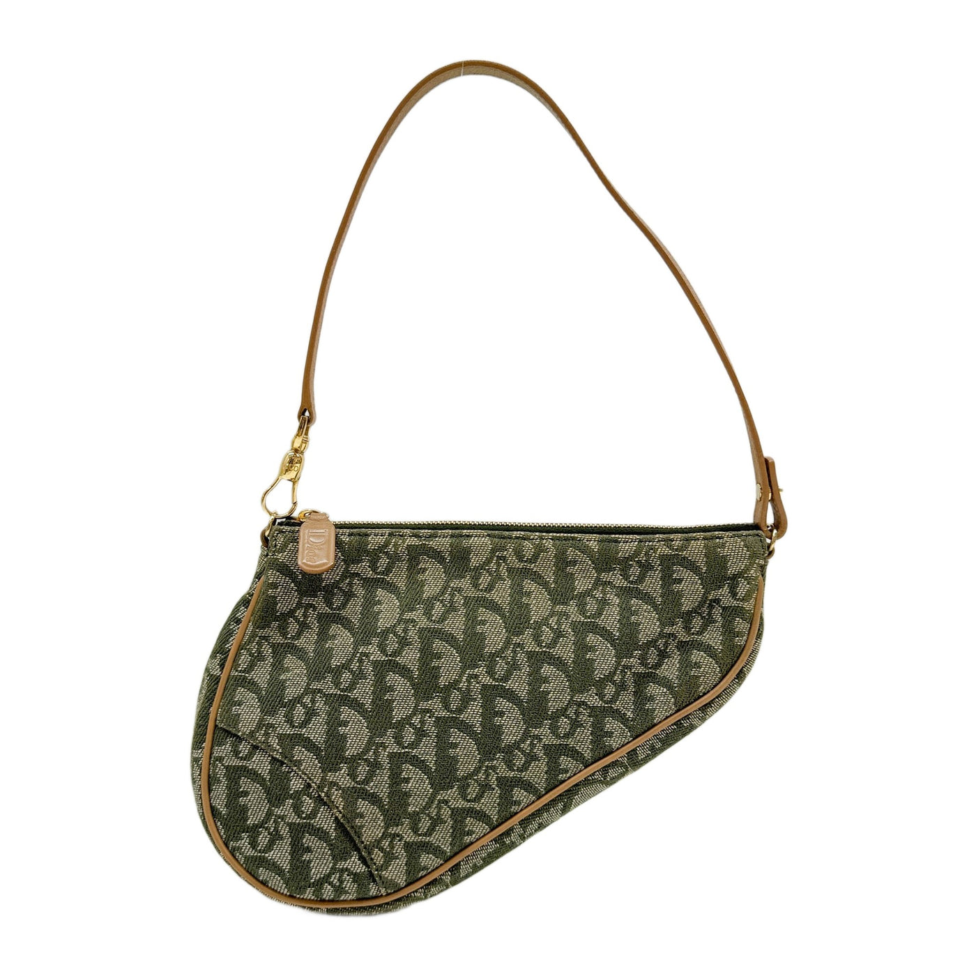 Saddle Vintage Classic Green Trotter Canvas Hand Bag