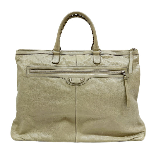 Weekender Pastel Green Leather Hand Bag