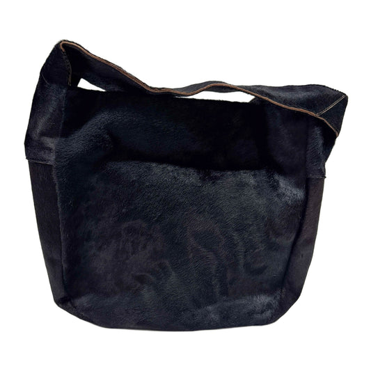 Dark Brown Pony Hair Hobo Bag