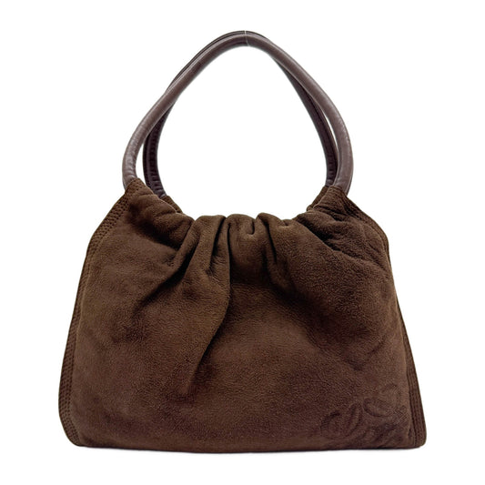 Brown Suede Hand Bag