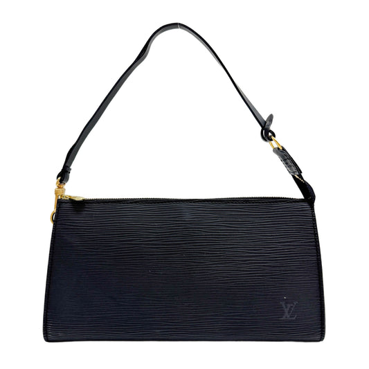 Accessoire Pochette Noir Black Epi Leather Shoulder Bag