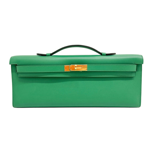 Kelly Cut 2017 Green Leather Handle Bag