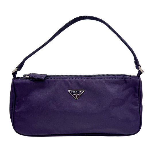Tessuto Purple Nylon Accessory Pouch Bag