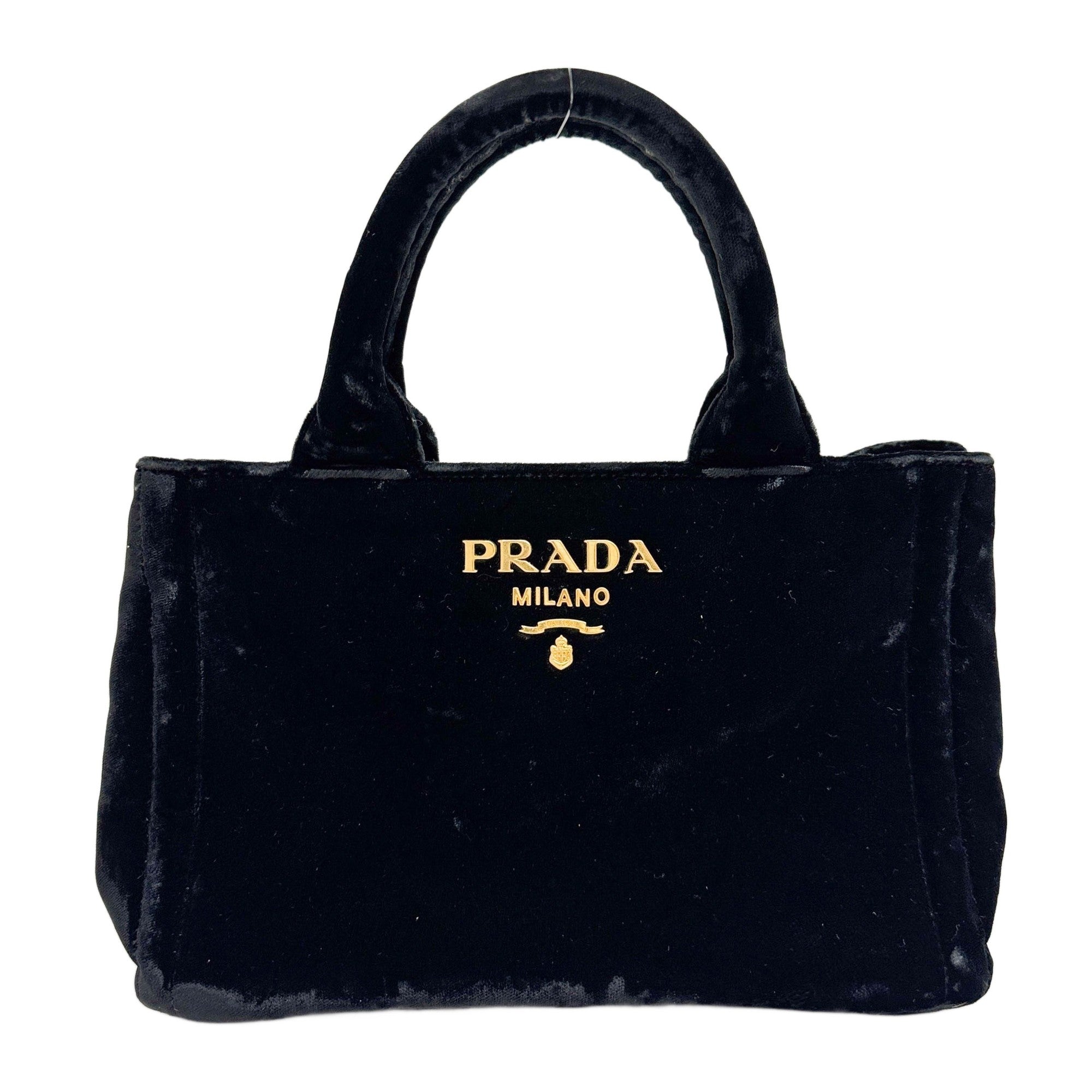 Mini Canapa Black Velvet Two Way Bag