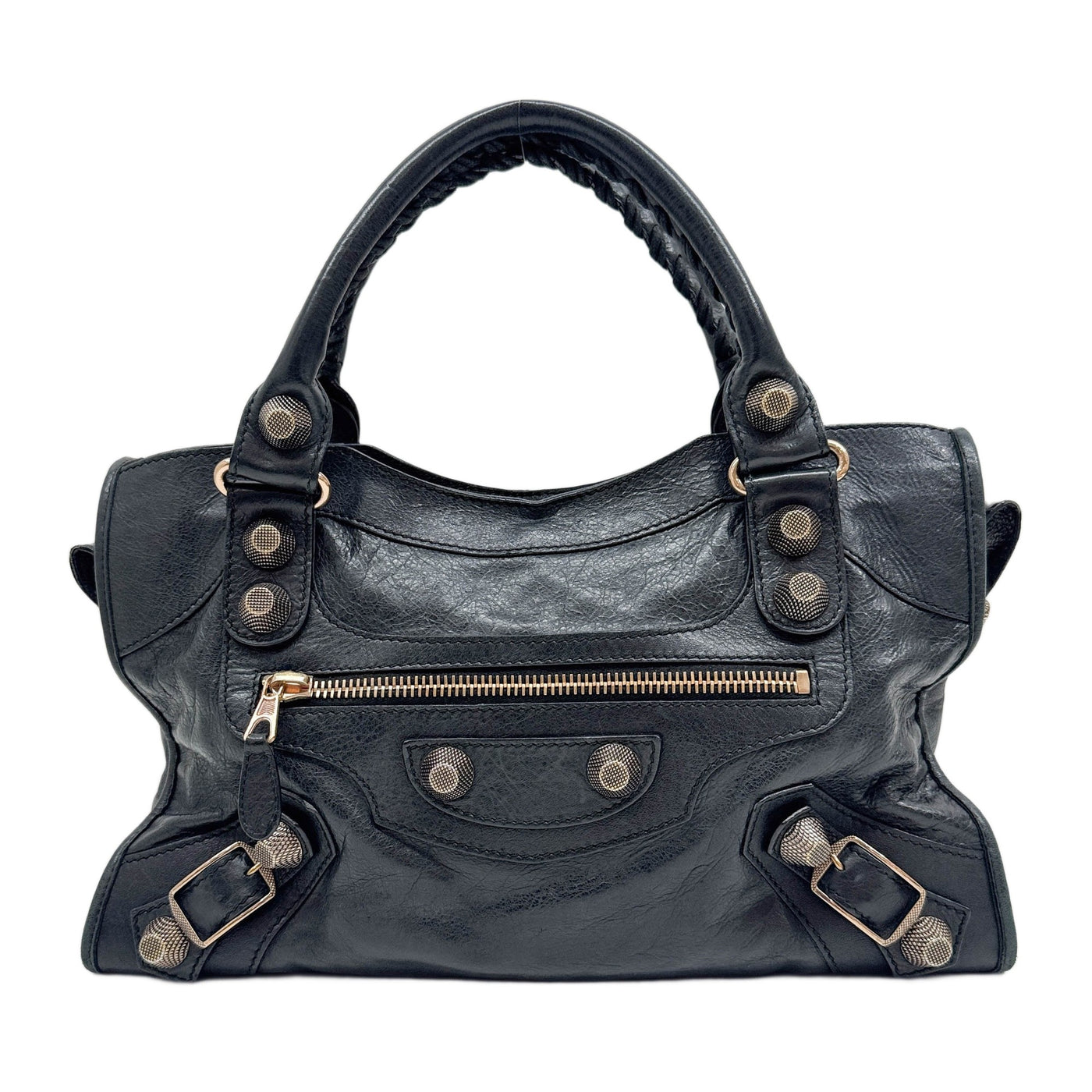 Giant 21 The City Black Leather Two Way Bag