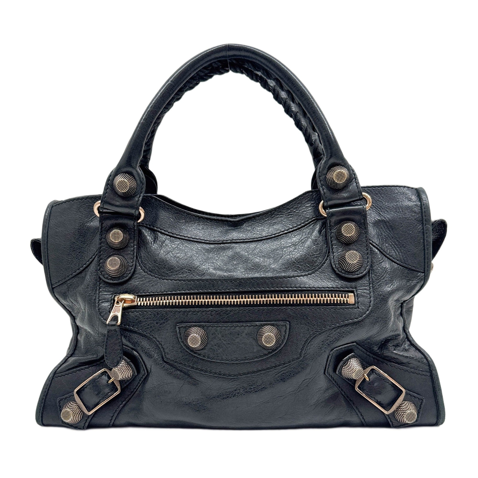 Giant 21 The City Black Leather Two Way Bag