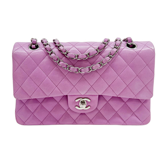 Double Flap 2010-2011 Matelasse Light Purple Leather Shoulder Bag