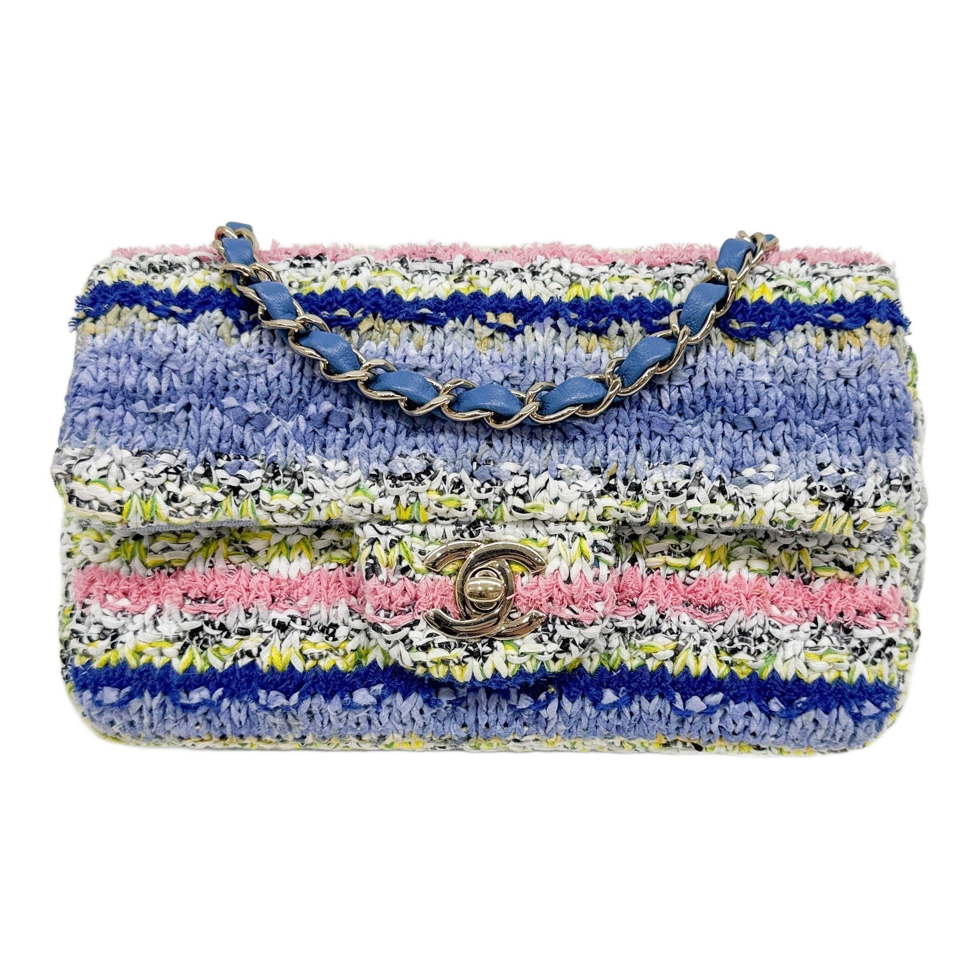 Mini Classic Flap 2021 Multicolored Tweed Shoulder Bag