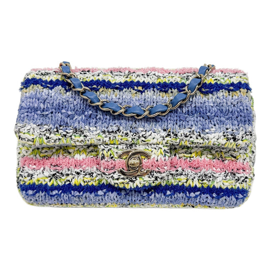 Mini Classic Flap 2021 Multicolored Tweed Shoulder Bag