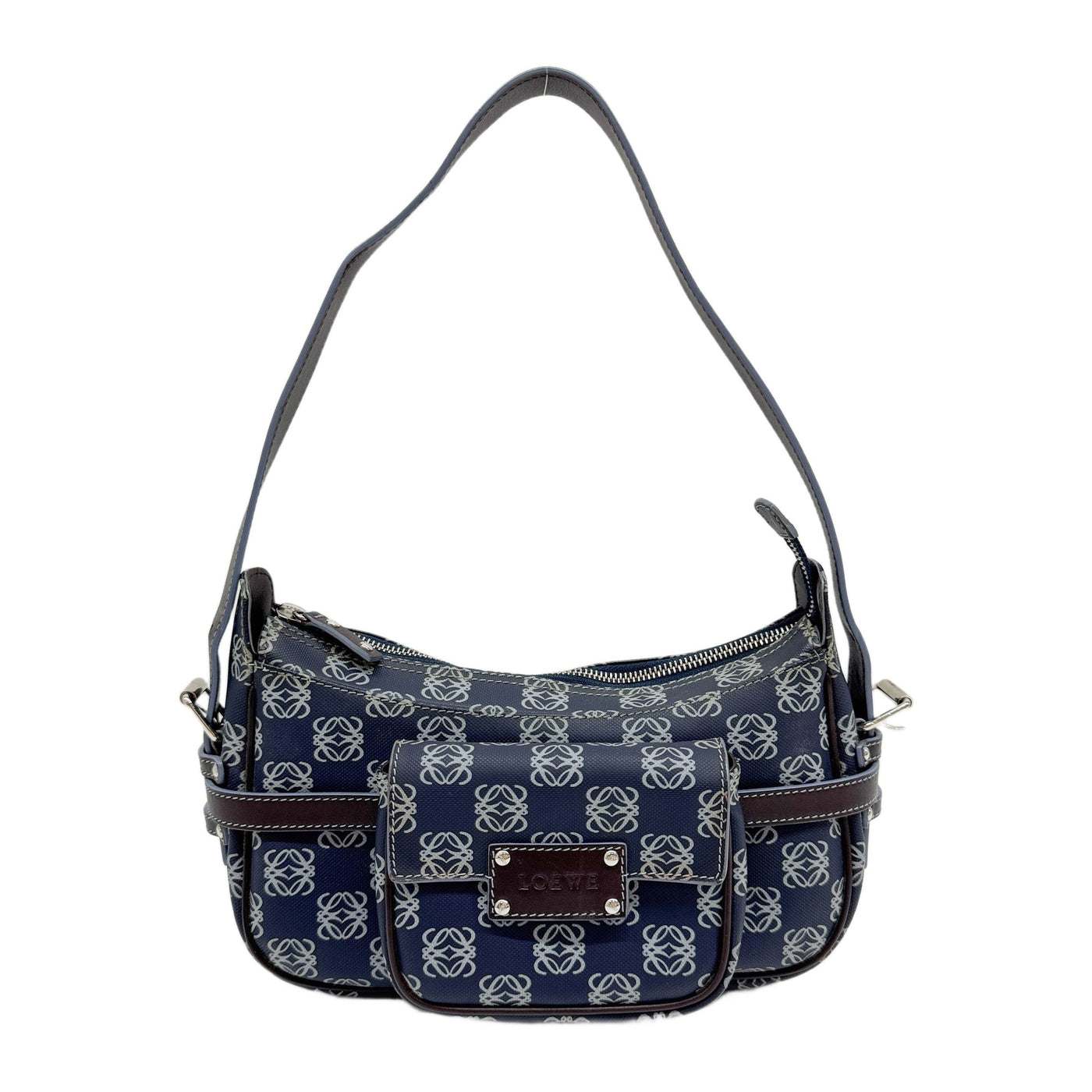 Anagram Blue Monogram Canvas Shoulder Bag