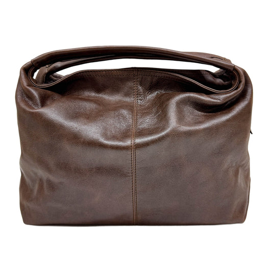 Brown Leather Hang Bag