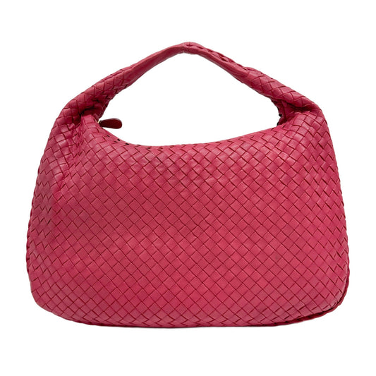 Veneta Intrecciato Pink Leather Shoulder Bag