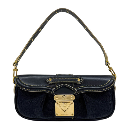 Suhali Le Precieux Black Leather Shoulder Bag