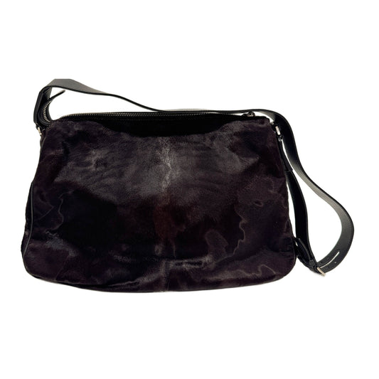 Dark Brown Pony Hair Crossbody Bag