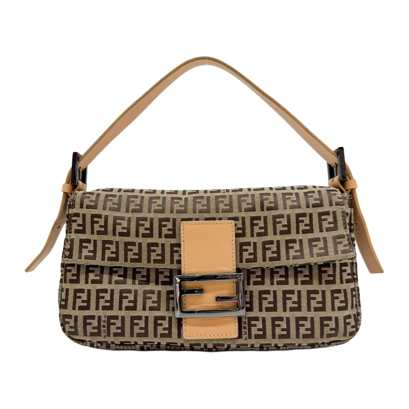 Baguette Brown Zucchino Canvas Shoulder Bag