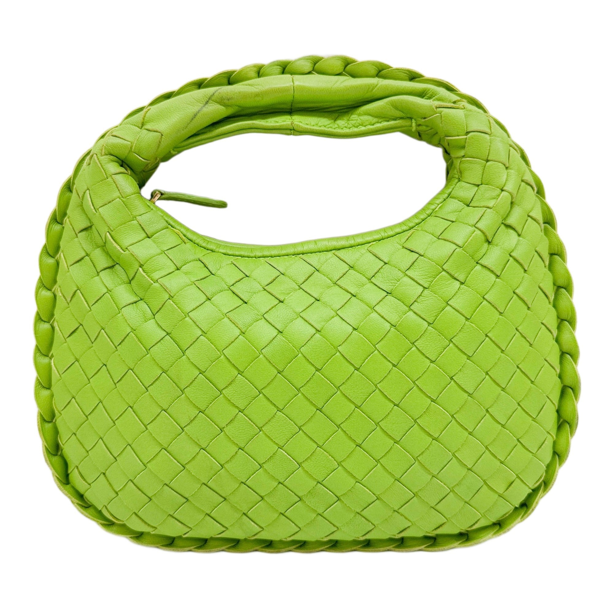 Mini Veneta Intrecciato Apple Green Leather Hand Bag