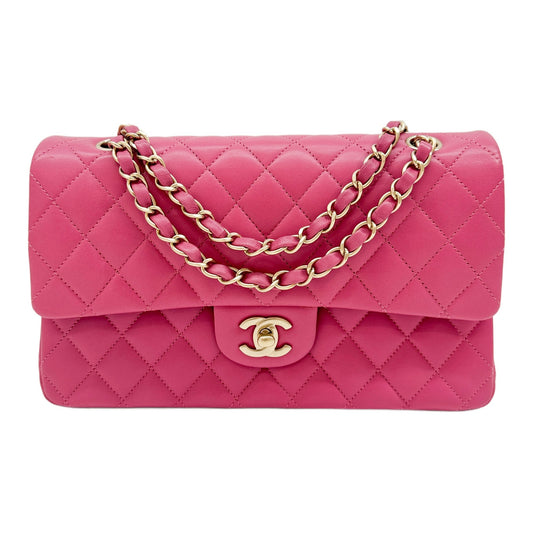 Classic Flap 2013-2014 Matelasse Thulian Pink Leather Shoulder Bag