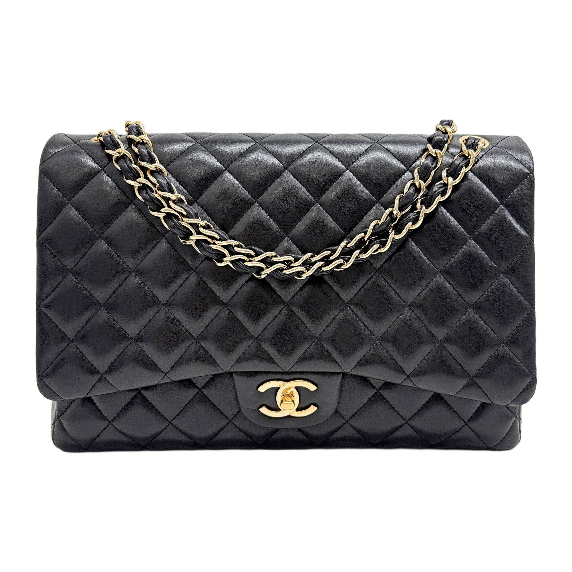 Jumbo Classic Double  Flap 2011 Matelasse Black Leather Shoulder Bag