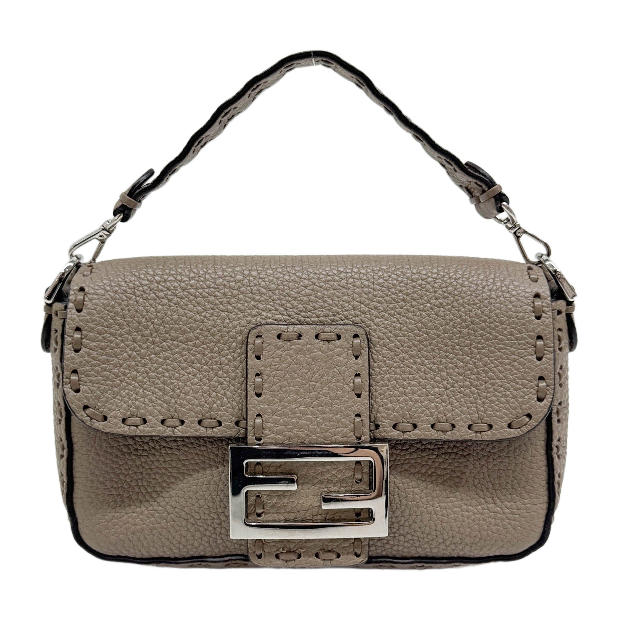Mini Baguette Selleria Clay Leather Two Way Bag