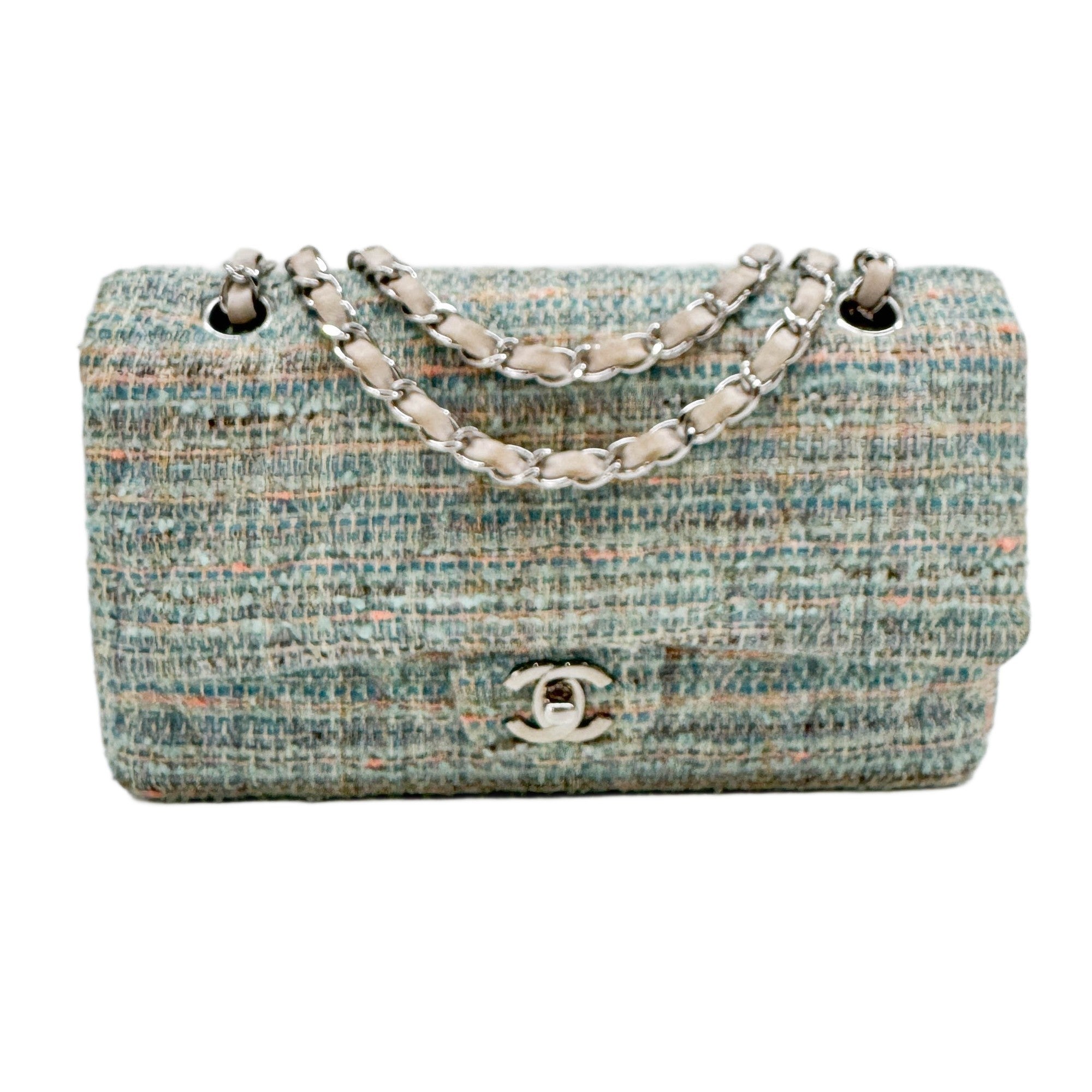 Classic Double Flap 2010-2011 Metalasse Multicolor Tweed Shoulder Bag