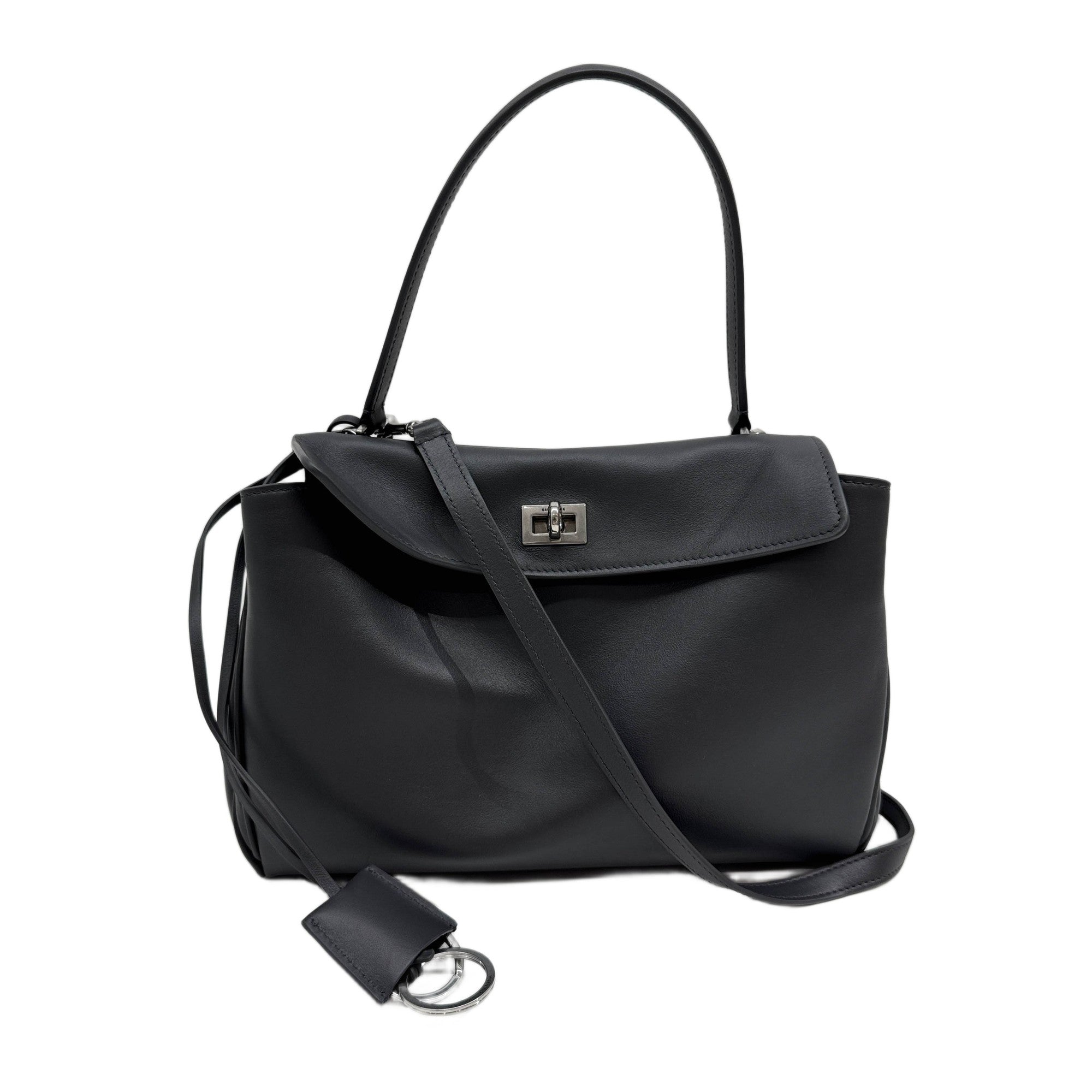 Small Rodeo Grey Leather Two Way Bag