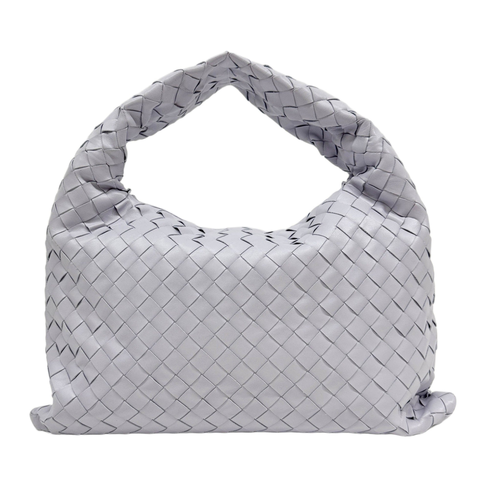 Veneta Intrecciato Pale Purple Leather Shoulder Bag