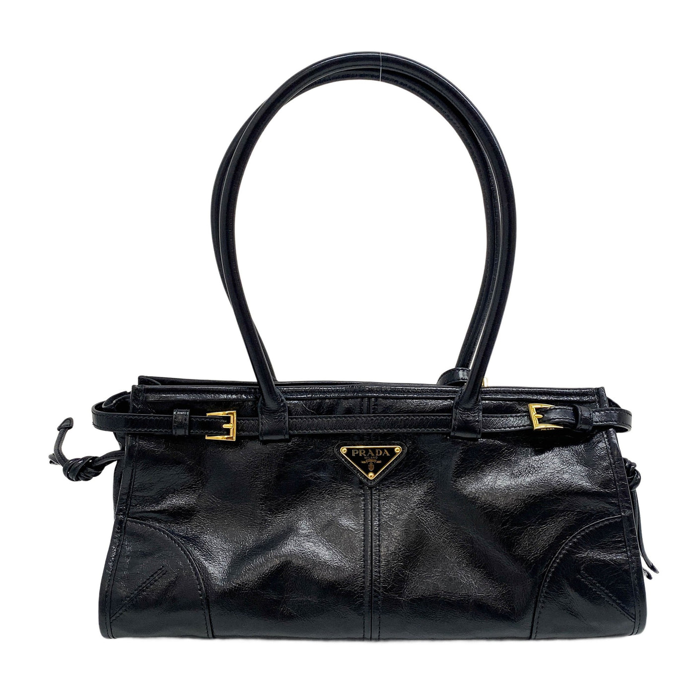 Bonnie Black Leather Two Way Bag