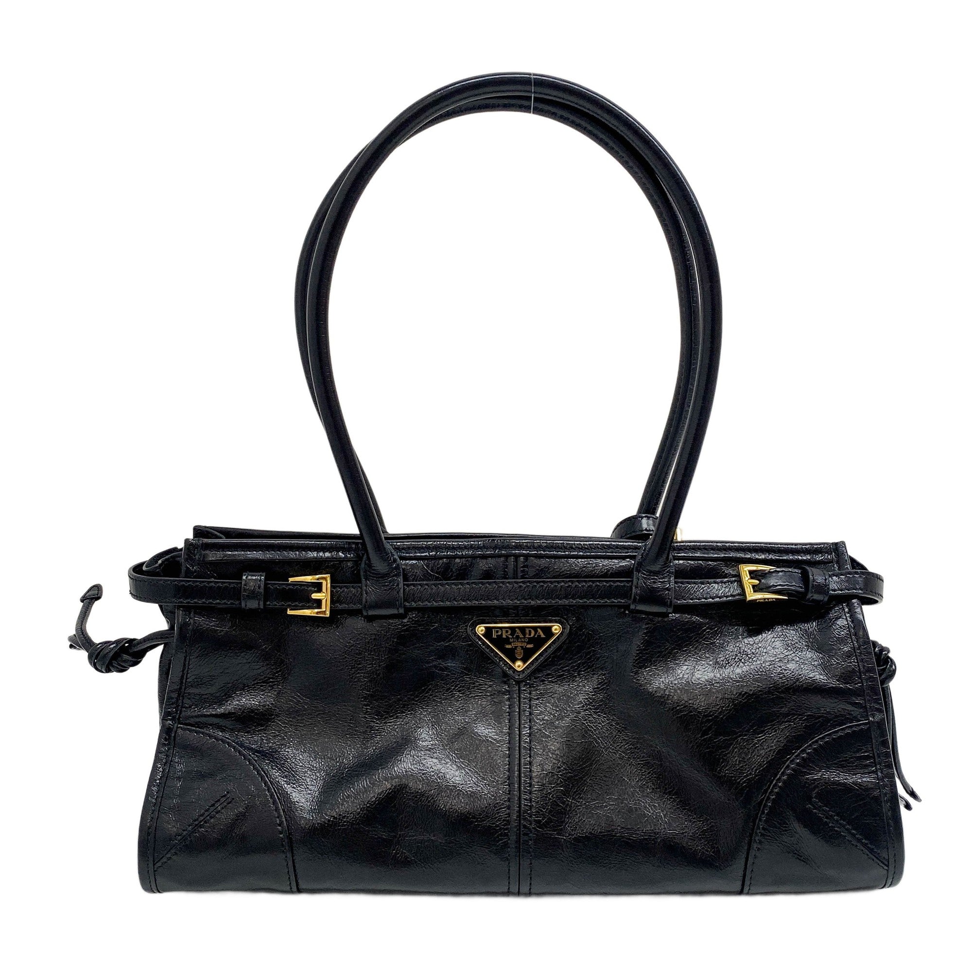 Bonnie Black Leather Two Way Bag