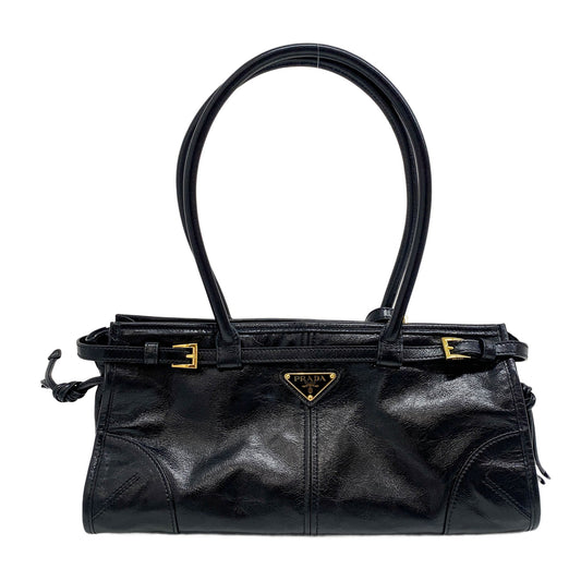 Bonnie Black Leather Two Way Bag