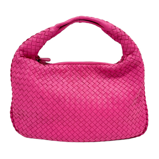 Veneta Intrecciato Pink Leather Shoulder Bag