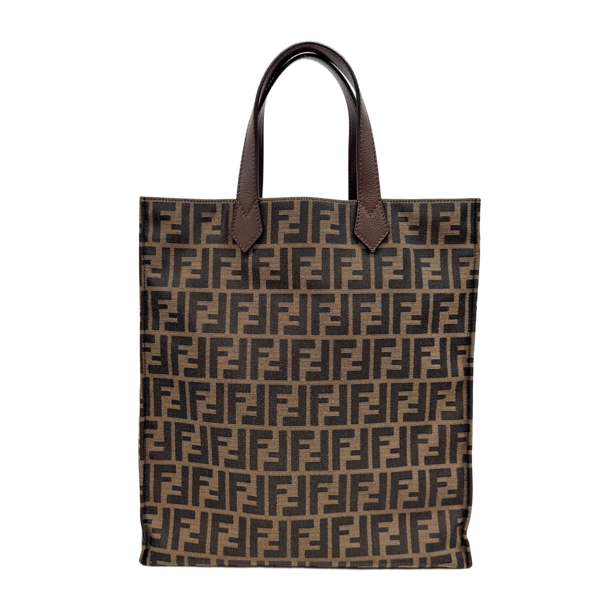 Brown Zucca Canvas Tote Bag