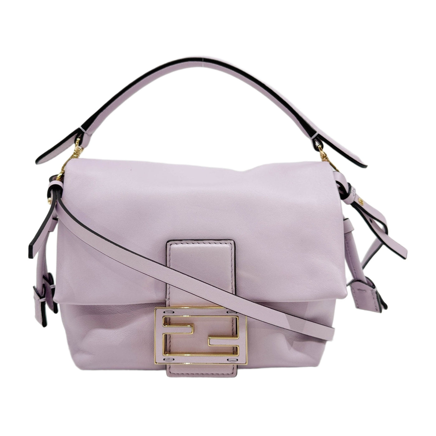 Mini Mamma Baguette Light Purple Nappa Leather Two Way Bag