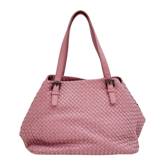 Fourre-Tout Intrecciato Mauve Pink Tote Shoulder Bag